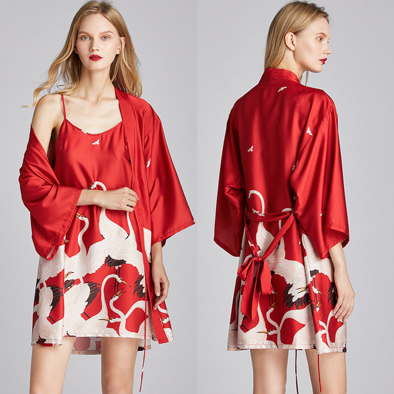 Robe d'été en soie